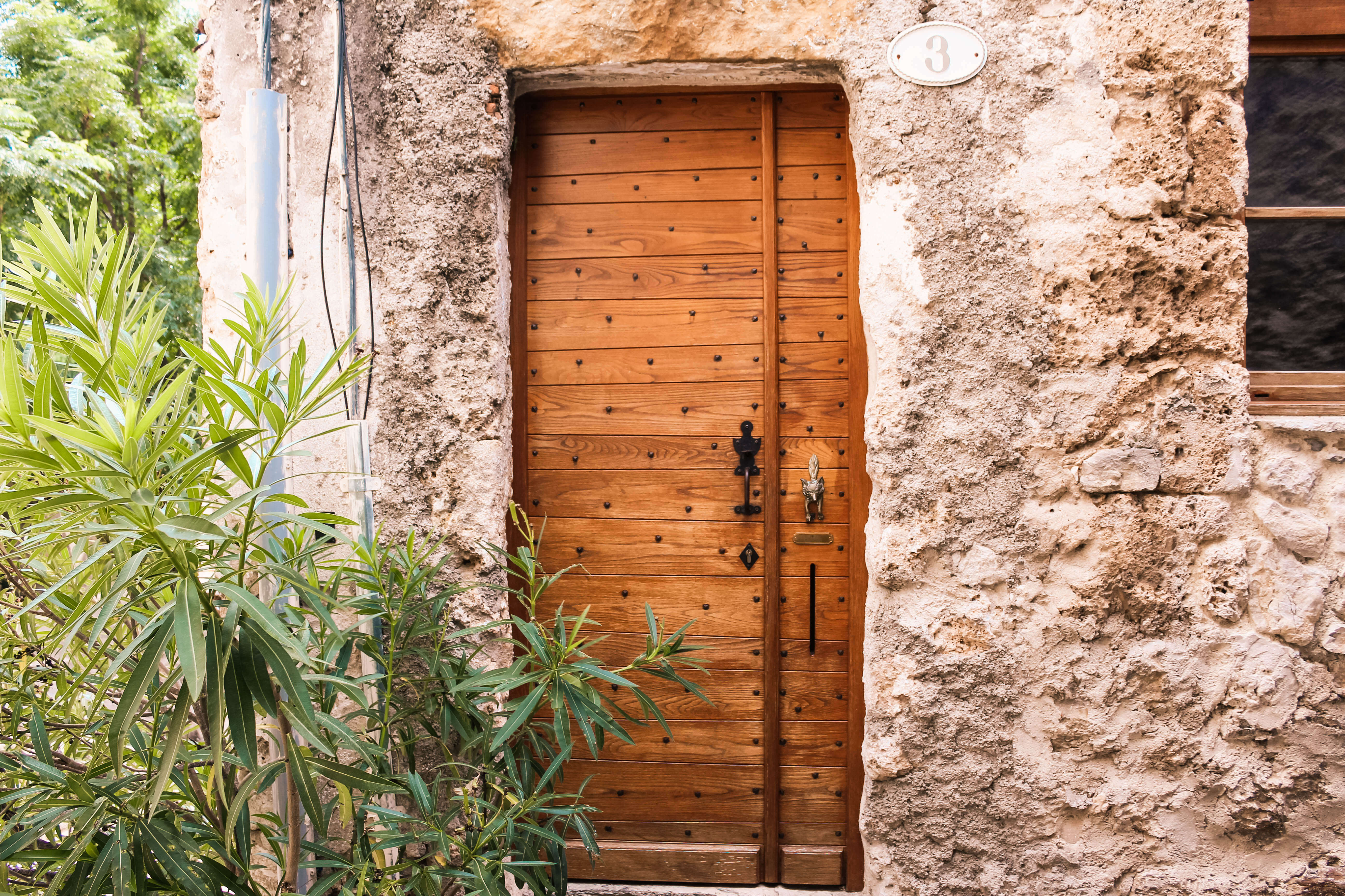 old door in a old city